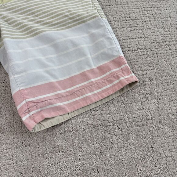 Tailor Vintage Reversible Shorts 32”Chino Multi Color W/Stripes/Tan - Picture 4 of 12